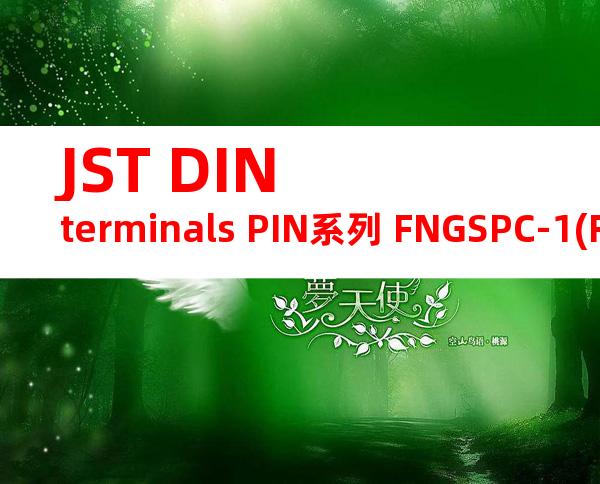 JST DIN terminals PIN系列 FNGSPC-1(F-10)产品规格书